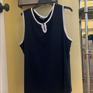 navy blue work tank top